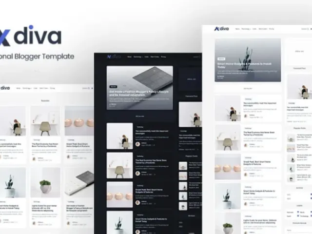 Adiva - Personal Blogger Template