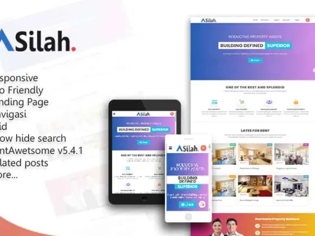 Asilah Landing Page Responsive Blogger Template