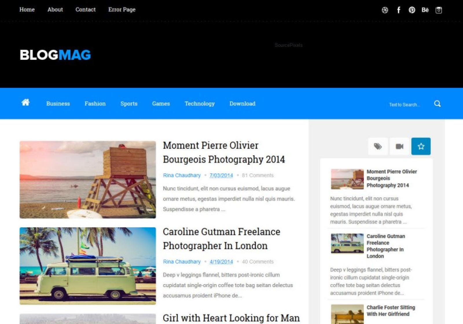 Centilmagz Responsive Blogger Template