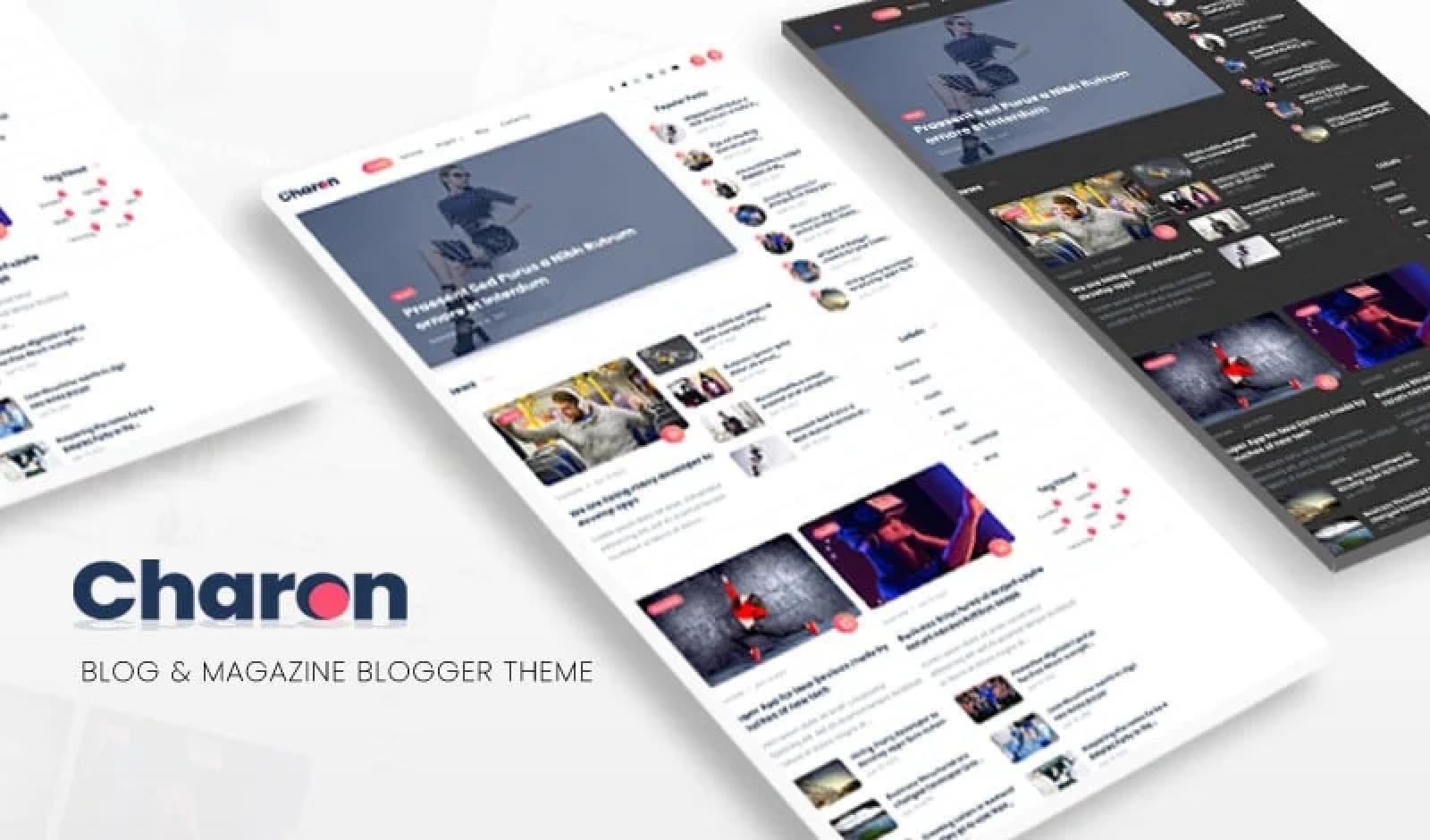 Charon v1.2 Blog & Magazine Blogger Templates