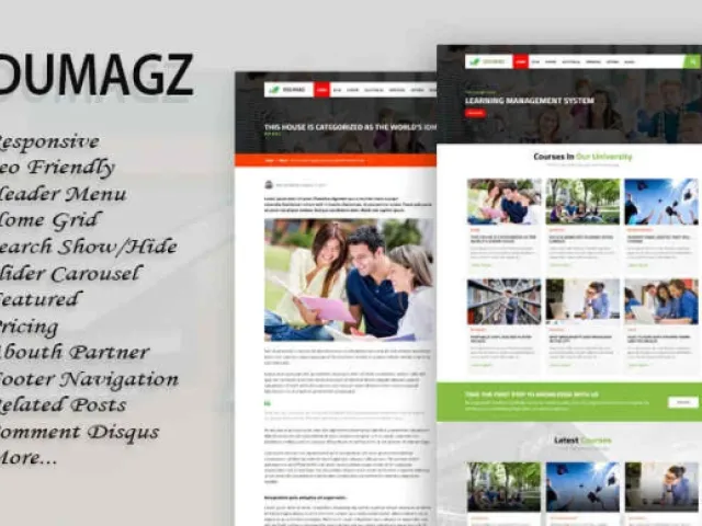 Edumagz Responsive Blogger Template
