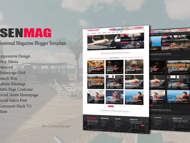 Esenmag Responsive Blogger Template